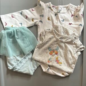 Carter's Multicolor Butterfly Baby Outfit Set